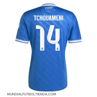 Camiseta Real Madrid Aurelien Tchouameni #14 Tercera Equipación Replica 2025-26 mangas cortas Camiseta Real Madrid Aurelien Tchouameni #14 Tercera Equipación Replica 2025-26 mangas cortas